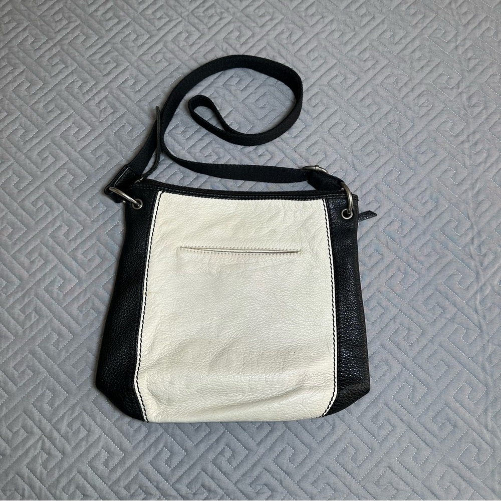 The Sak Leather Crossbody Bag - Black, White & Brown - Picture 5 of 7